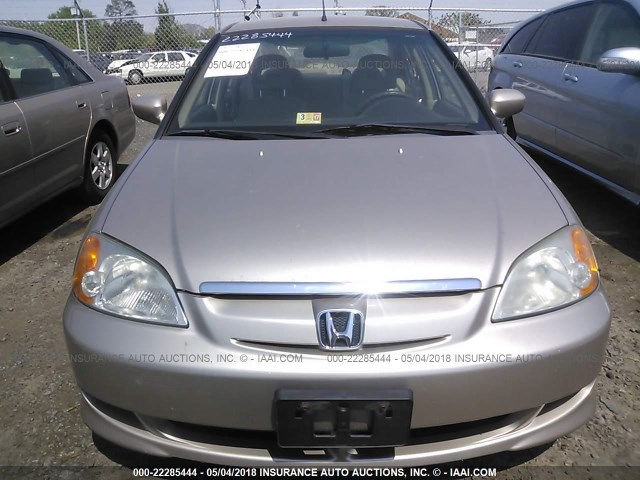 JHMES95603S006728 - 2003 HONDA CIVIC HYBRID Champagne photo 6