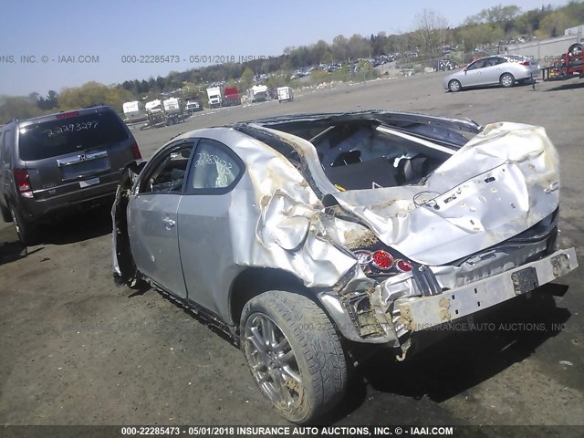 JTKDE167380243626 - 2008 TOYOTA SCION TC SILVER photo 3