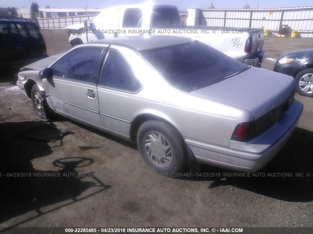 1FAPP6244MH148100 - 1991 FORD THUNDERBIRD LX SILVER photo 3