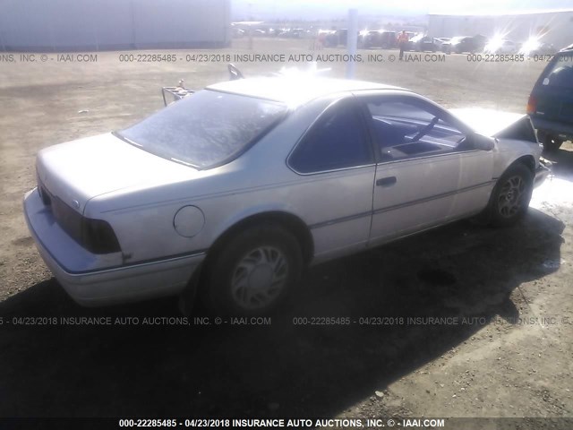 1FAPP6244MH148100 - 1991 FORD THUNDERBIRD LX SILVER photo 4