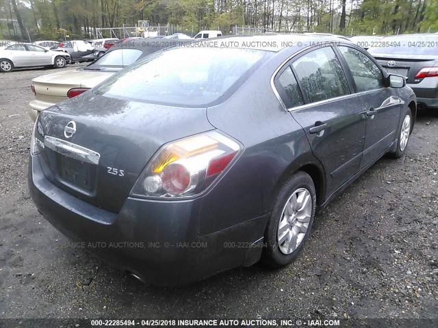 1N4AL2AP3BC173022 - 2011 NISSAN ALTIMA S GRAY photo 4