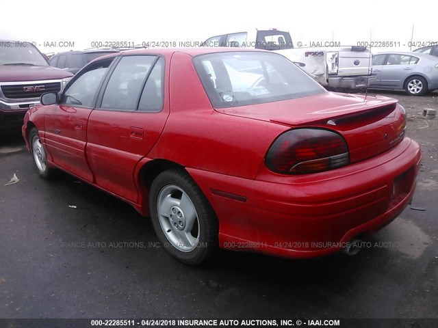 1G2NW52M7VC769512 - 1997 PONTIAC GRAND AM GT RED photo 3