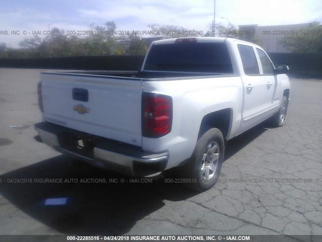 3GCUKREC2FG455116 - 2015 CHEVROLET SILVERADO K1500 LT WHITE photo 4