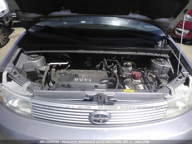 JTLKT324664044401 - 2006 TOYOTA SCION XB ნაცრისფერი ფოტო 10