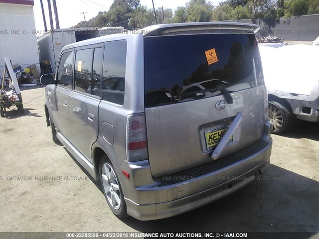 JTLKT324664044401 - 2006 TOYOTA SCION XB ნაცრისფერი ფოტო 3