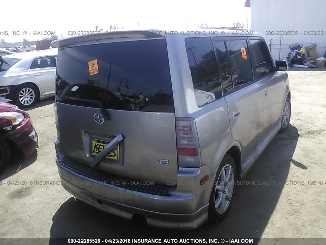 JTLKT324664044401 - 2006 TOYOTA SCION XB ნაცრისფერი ფოტო 4