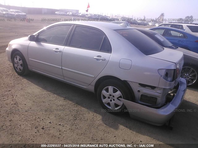 1NXBR30E37Z821152 - 2007 TOYOTA COROLLA CE/LE/S SILVER photo 3