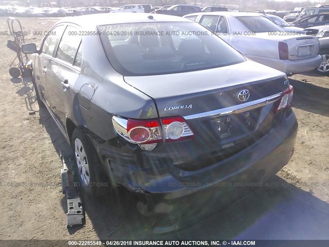 2T1BU4EE3BC732611 - 2011 TOYOTA COROLLA S/LE GRAY photo 3