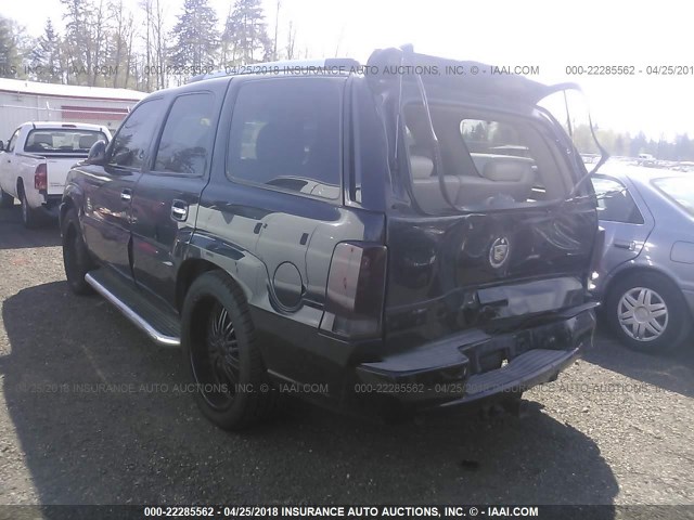 1GYEK63N73R228730 - 2003 CADILLAC ESCALADE LUXURY შავი ფოტო 3