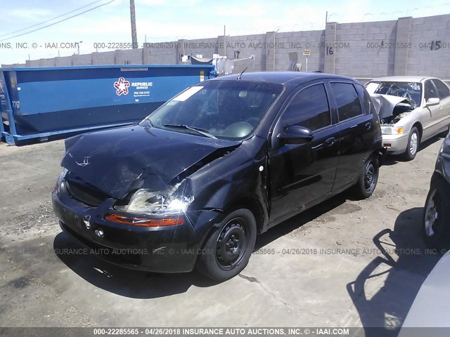 KL1TD66608B092363 - 2008 CHEVROLET AVEO LS 黑色 照片 2