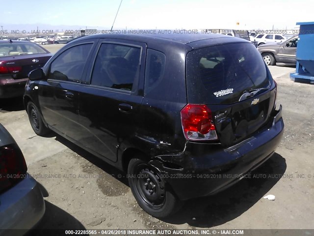KL1TD66608B092363 - 2008 CHEVROLET AVEO LS 黑色 照片 3