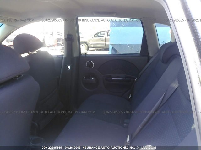 KL1TD66608B092363 - 2008 CHEVROLET AVEO LS 黑色 照片 8