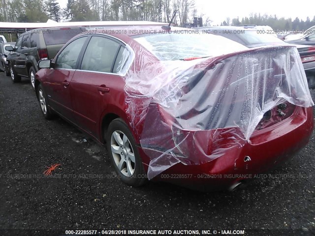1N4CL21E99C154055 - 2009 NISSAN ALTIMA HYBRID RED photo 3