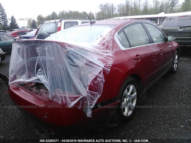 1N4CL21E99C154055 - 2009 NISSAN ALTIMA HYBRID RED photo 4