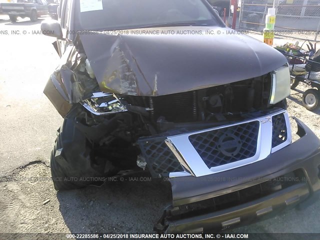 5N1AR18U95C748173 - 2005 NISSAN PATHFINDER LE/SE/XE BROWN photo 6