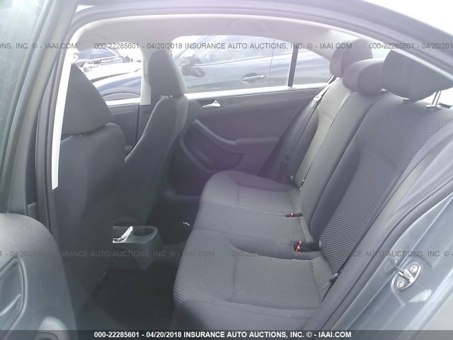 3VW2K7AJ1CM427477 - 2012 VOLKSWAGEN JETTA S GRAY photo 8