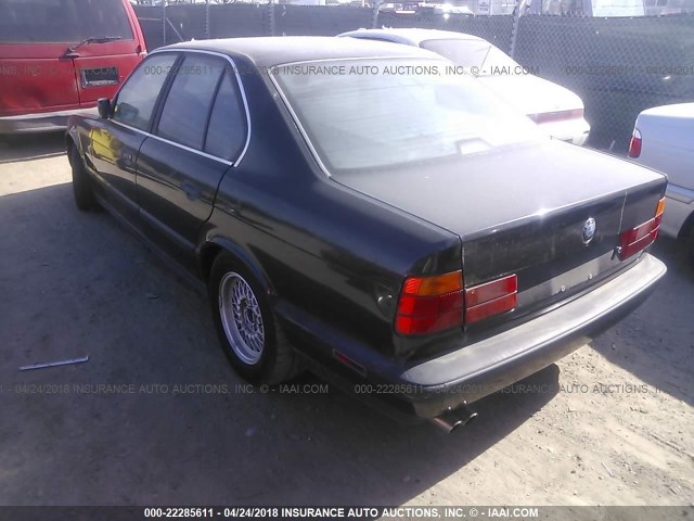 WBAHD6311PBJ88229 - 1993 BMW 525 I AUTOMATIC BLACK photo 3