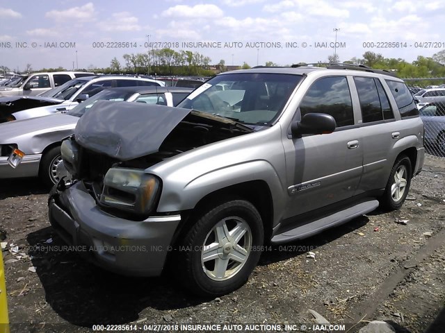 1GNDT13S322480349 - 2002 CHEVROLET TRAILBLAZER  TAN photo 2