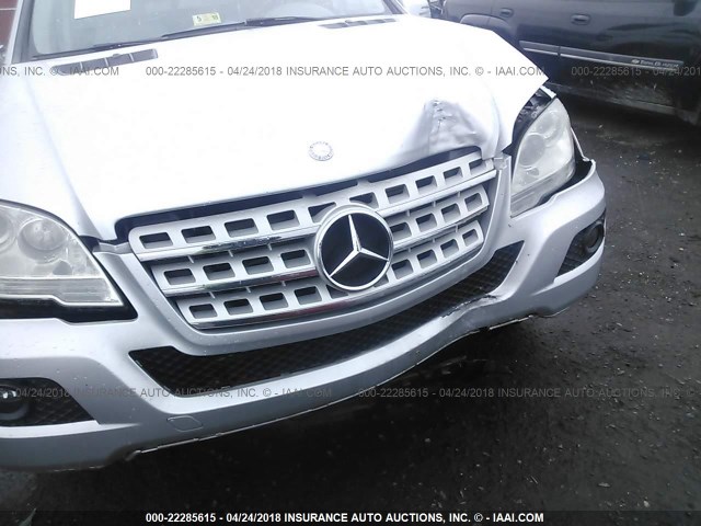 4JGBB2FB5BA649633 - 2011 MERCEDES-BENZ ML 350 BLUETEC SILVER photo 6