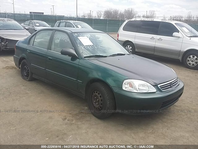 2HGEJ6617YH564310 - 2000 HONDA CIVIC SE GREEN photo 1