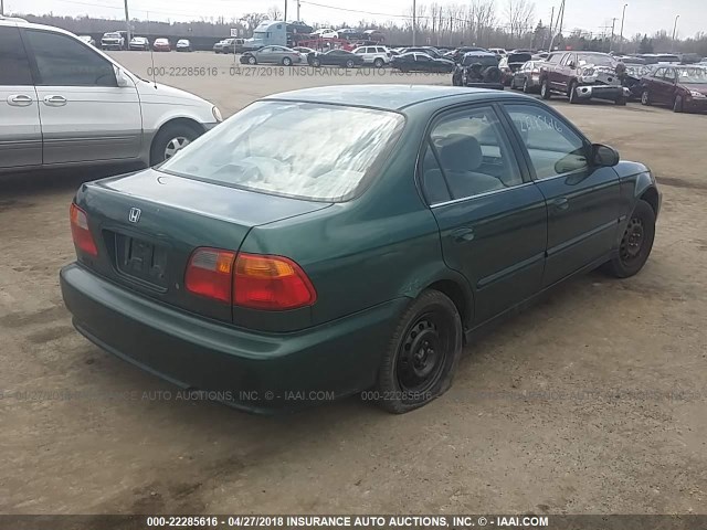 2HGEJ6617YH564310 - 2000 HONDA CIVIC SE GREEN photo 4