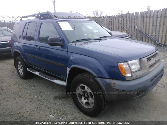 5N1ED28T81C549820 - 2001 NISSAN XTERRA XE/SE BLUE photo 1