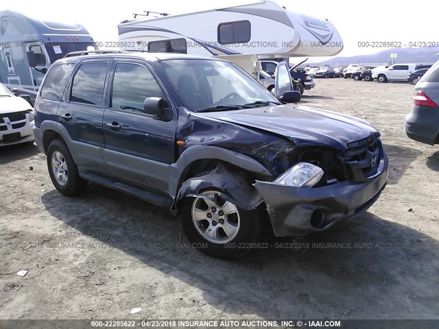 4F2CU09192KM45454 - 2002 MAZDA TRIBUTE LX/ES BLUE photo 1