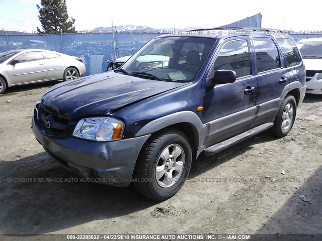 4F2CU09192KM45454 - 2002 MAZDA TRIBUTE LX/ES 蓝色 照片 2