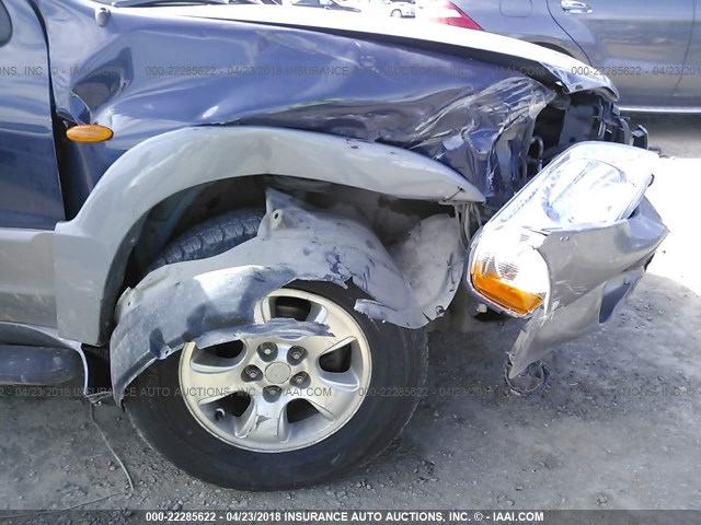 4F2CU09192KM45454 - 2002 MAZDA TRIBUTE LX/ES BLUE photo 6