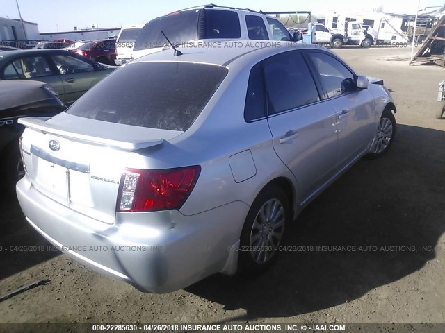 JF1GE61628H518653 - 2008 SUBARU IMPREZA 2.5I SILVER photo 4