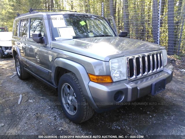 1J8HG48K37C621018 - 2007 JEEP COMMANDER GRAY photo 1