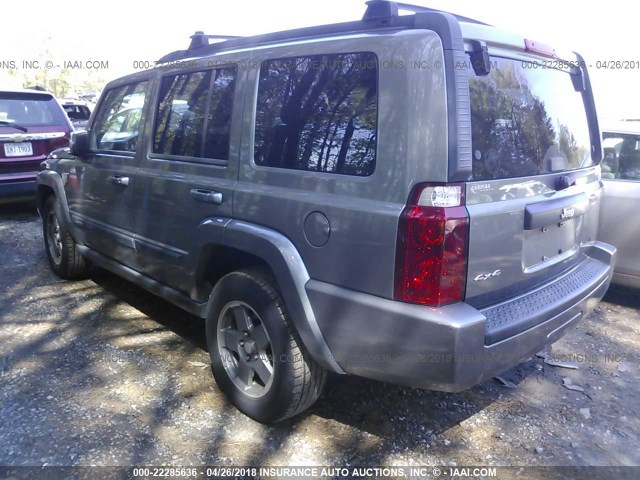 1J8HG48K37C621018 - 2007 JEEP COMMANDER GRAY photo 3