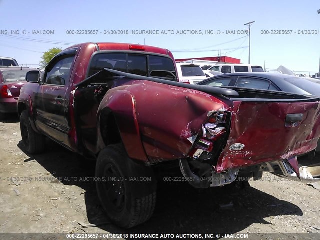 5TENX62N56Z312577 - 2006 TOYOTA TACOMA PRERUNNER RED photo 3