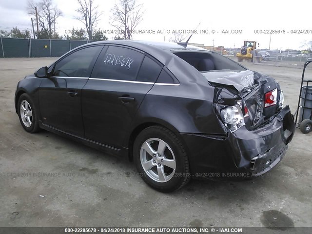 1G1PC5SB4E7143400 - 2014 CHEVROLET CRUZE LT GRAY photo 3