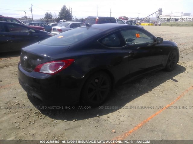 KMHHT6KD3BU044739 - 2011 HYUNDAI GENESIS COUPE 2.0T BLACK photo 4