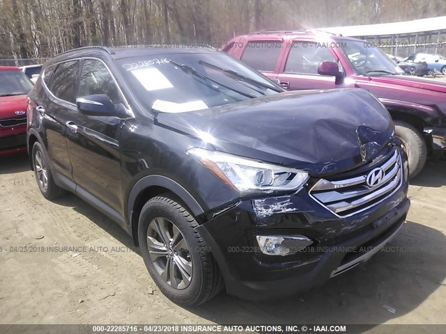 5XYZUDLB3DG061391 - 2013 HYUNDAI SANTA FE SPORT  BLACK photo 1