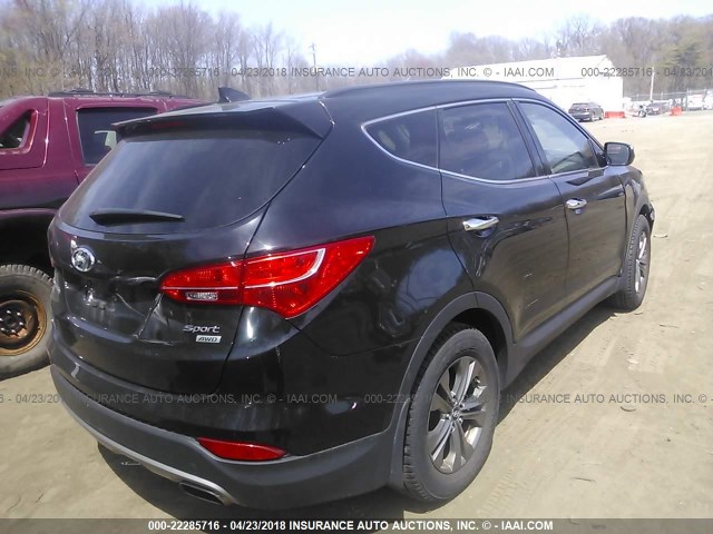 5XYZUDLB3DG061391 - 2013 HYUNDAI SANTA FE SPORT  BLACK photo 4