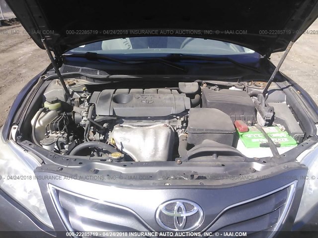 4T4BF3EK5BR101468 - 2011 TOYOTA CAMRY SE/LE/XLE GRAY photo 10