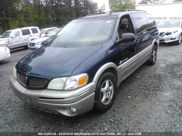 1GMDX13E82D271440 - 2002 PONTIAC MONTANA LUXURY BLUE photo 2