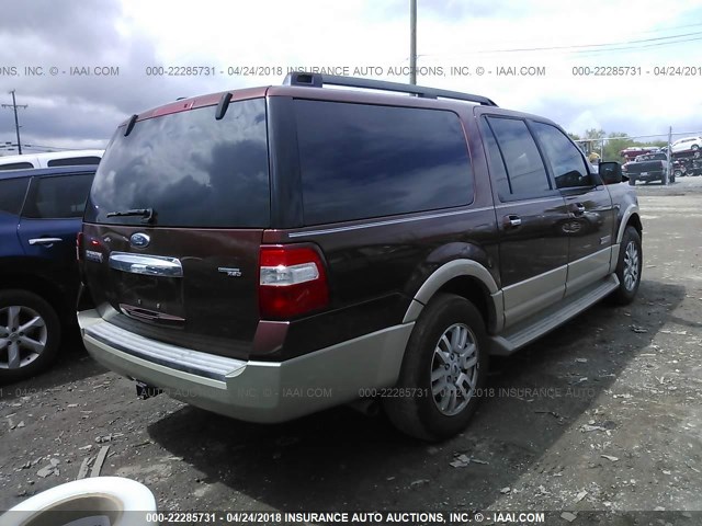 1FMFK17547LA22566 - 2007 FORD EXPEDITION EL EDDIE BAUER ORANGE photo 4