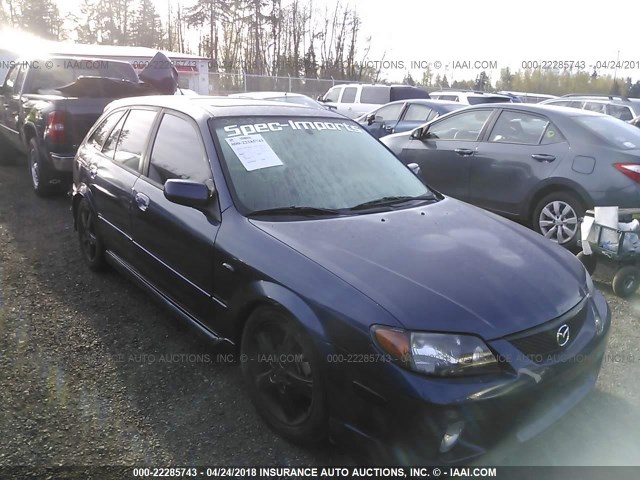 JM1BJ245031158764 - 2003 MAZDA PROTEGE PR5 蓝色 照片 1