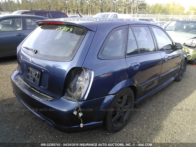 JM1BJ245031158764 - 2003 MAZDA PROTEGE PR5 蓝色 照片 4
