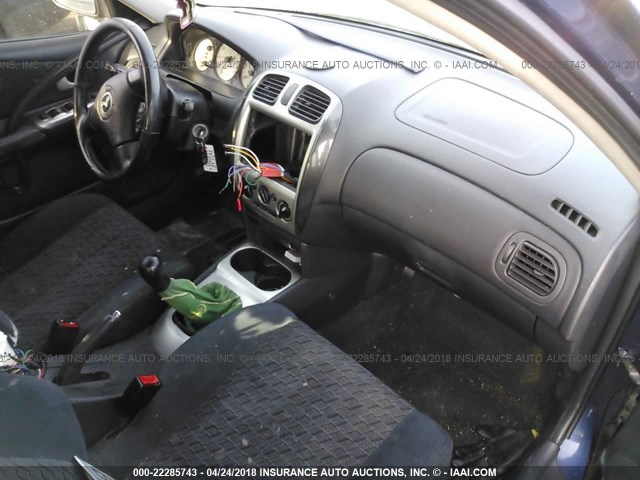 JM1BJ245031158764 - 2003 MAZDA PROTEGE PR5 蓝色 照片 5