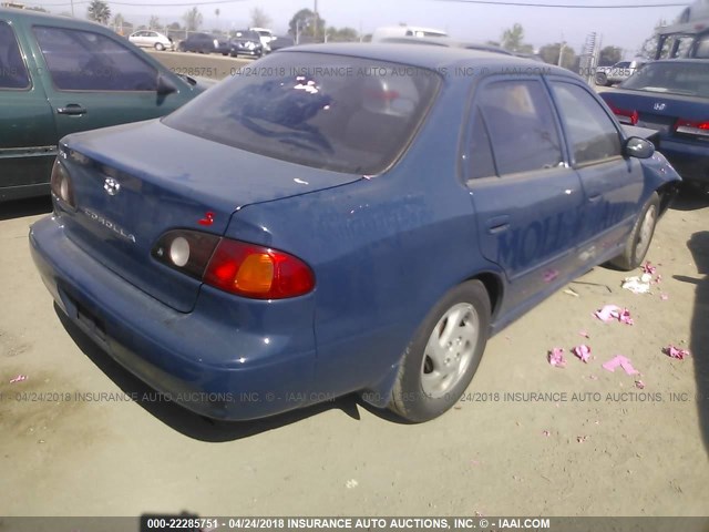 1NXBR12E21Z548133 - 2001 TOYOTA COROLLA CE/LE/S Dark Blue photo 4