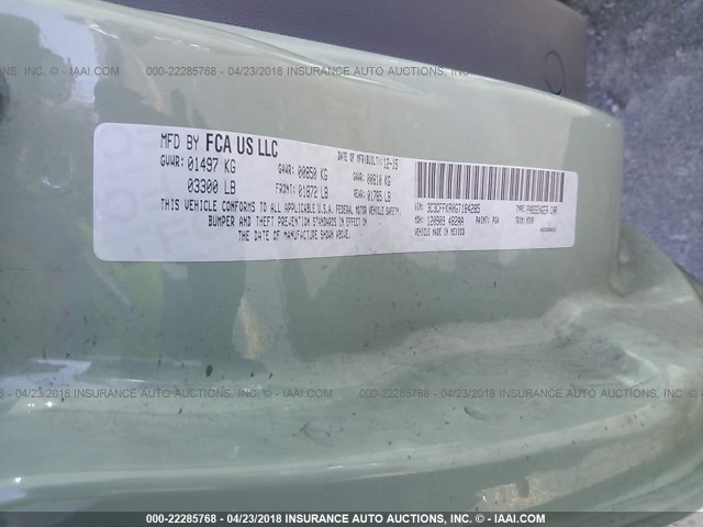 3C3CFFKR0GT184285 - 2016 FIAT 500 EASY 绿色 照片 9