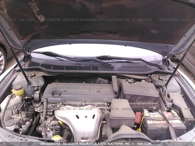 4T1BE46K38U735128 - 2008 TOYOTA CAMRY CE/LE/XLE/SE GREEN photo 10