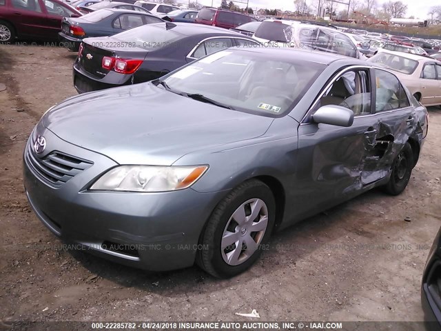 4T1BE46K38U735128 - 2008 TOYOTA CAMRY CE/LE/XLE/SE GREEN photo 2