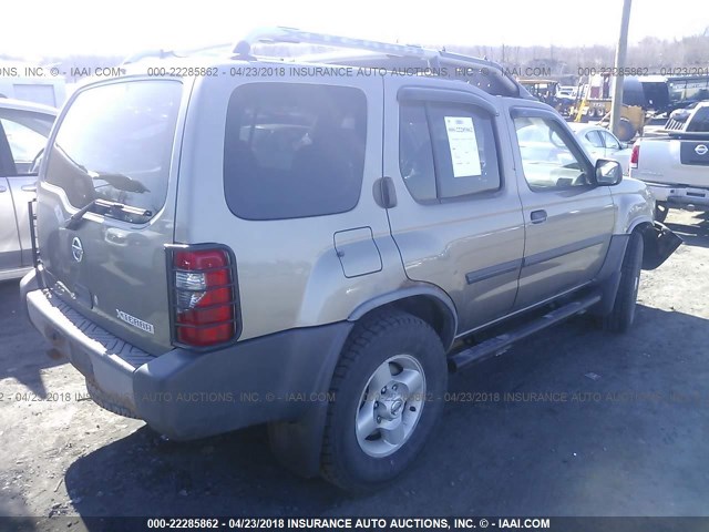 5N1ED28Y03C645908 - 2003 NISSAN XTERRA XE/SE BROWN photo 4