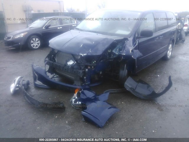 2C4RDGBG4DR567385 - 2013 DODGE GRAND CARAVAN SE BLUE photo 6