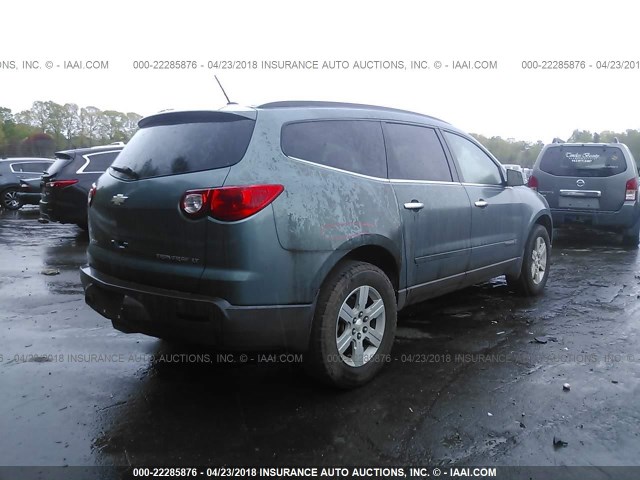 1GNER23D09S177601 - 2009 CHEVROLET TRAVERSE LT GREEN photo 4